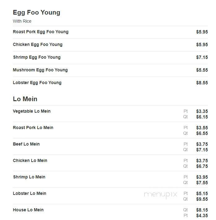 China Buffet - Liberty, TX menu_pic