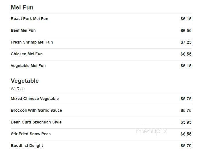 China Buffet - Liberty, TX menu_pic