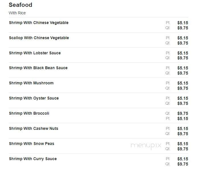 China Buffet - Liberty, TX menu_pic