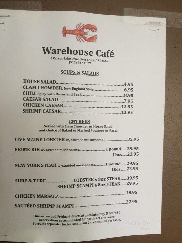 Warehouse Cafe - Port Costa, CA