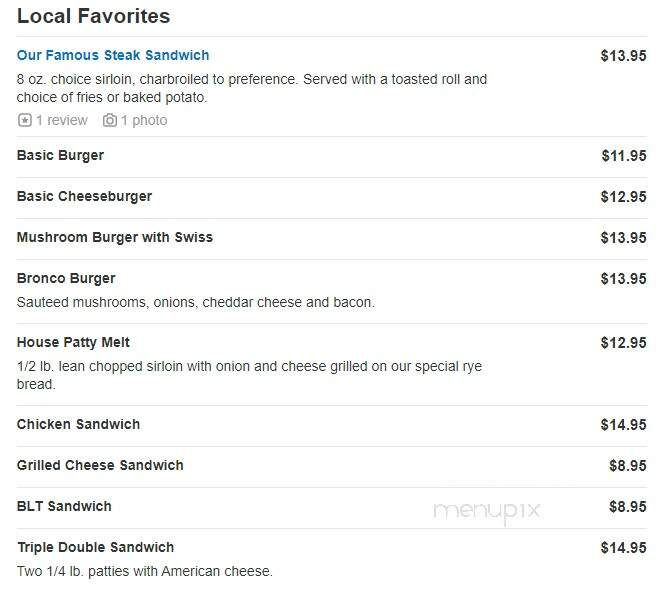 Cattlemen's Steak House - Greeley, CO menu_pic
