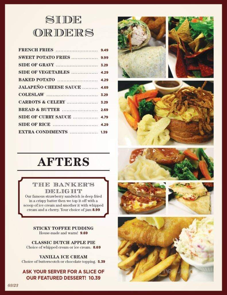 The Butcher & Banker Pub - Beamsville, ON menu_pic