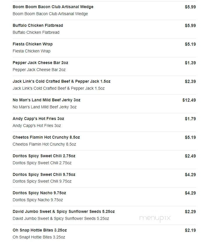 Sheetz - Rocky Mount, NC menu_pic