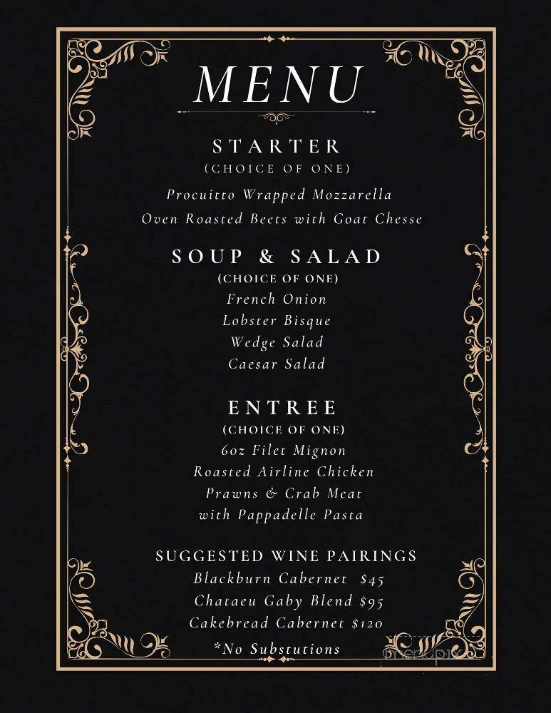 The Chef's Table - Melbourne, FL menu_pic