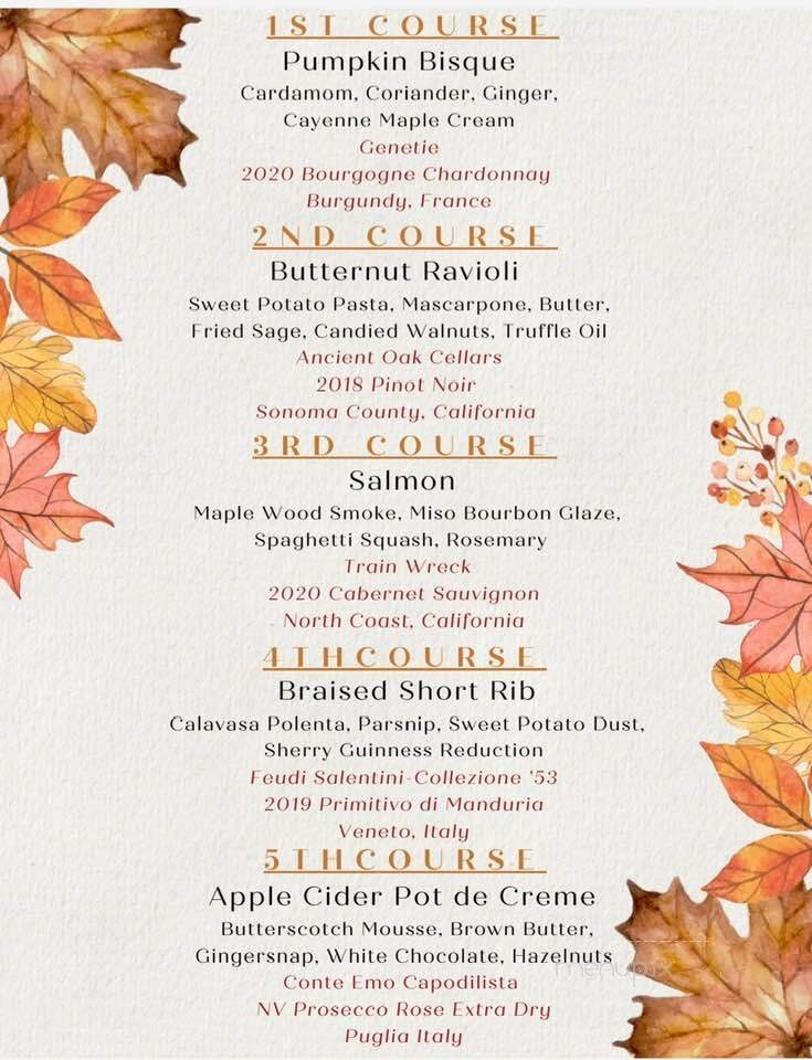 The Chef's Table - Melbourne, FL menu_pic
