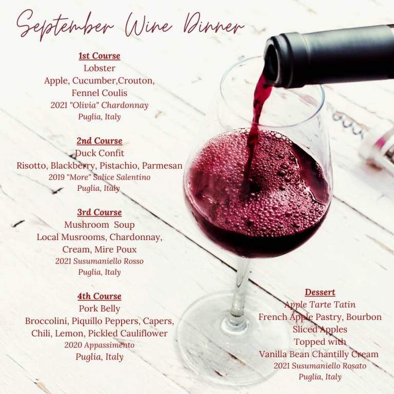 The Chef's Table - Melbourne, FL menu_pic