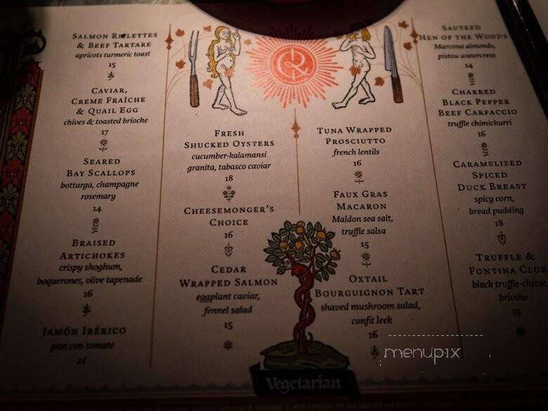 Counter Reformation - Palm Springs, CA menu_pic