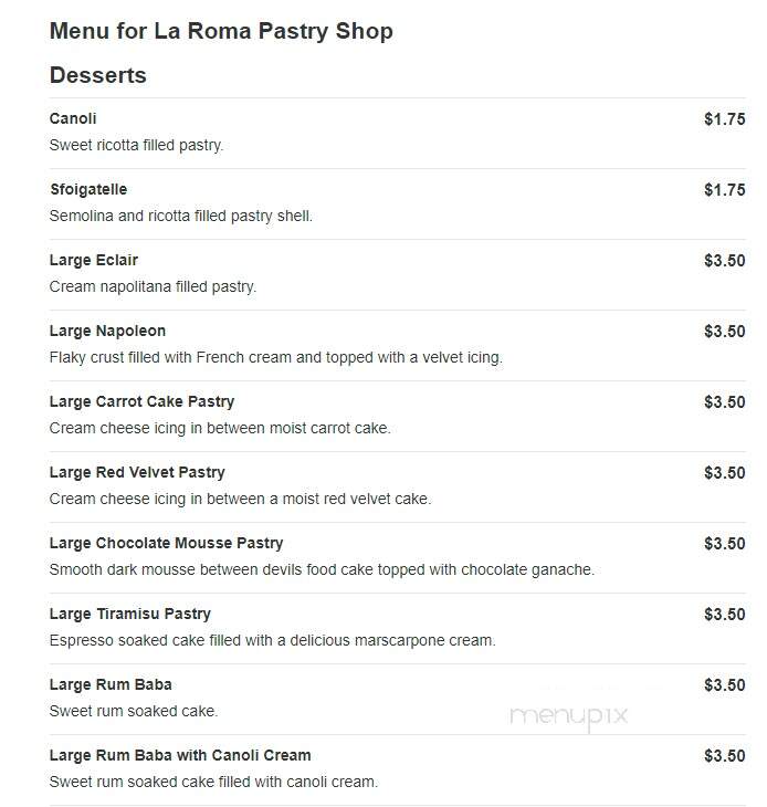 La Roma Pastry Shop - Bohemia, NY