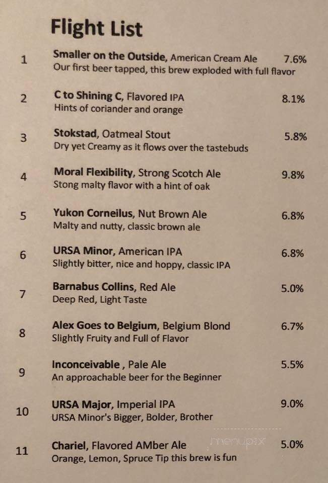Harbor Light Brewery - South Haven, MI menu_pic