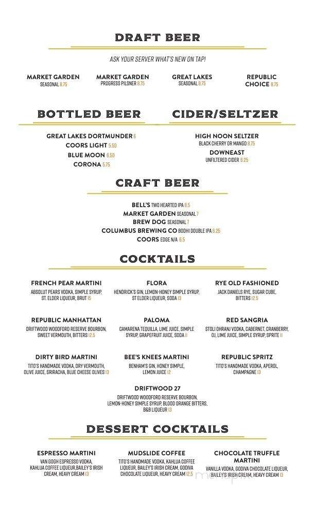 Republic Food and Drink - Cleveland, OH