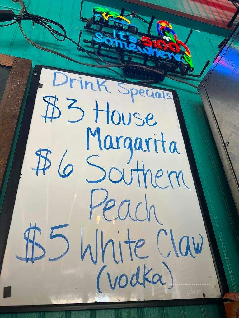 Sand Bar & Grille - Hiawassee, GA menu_pic