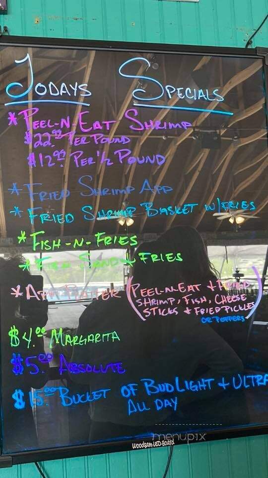 Sand Bar & Grille - Hiawassee, GA menu_pic