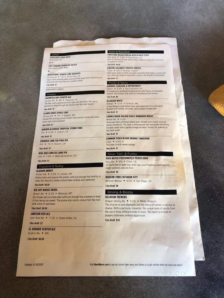 The Station Public House - Auburn, CA menu_pic