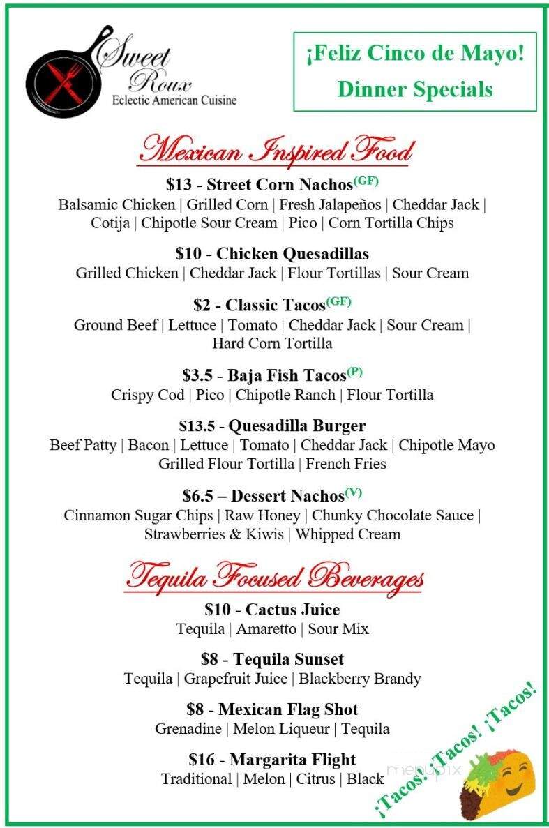 Sweet Roux - Culpeper, VA menu_pic