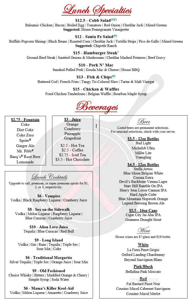 Sweet Roux - Culpeper, VA menu_pic