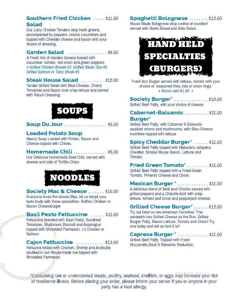 Society American Nosherie - Lawrenceburg, TN menu_pic