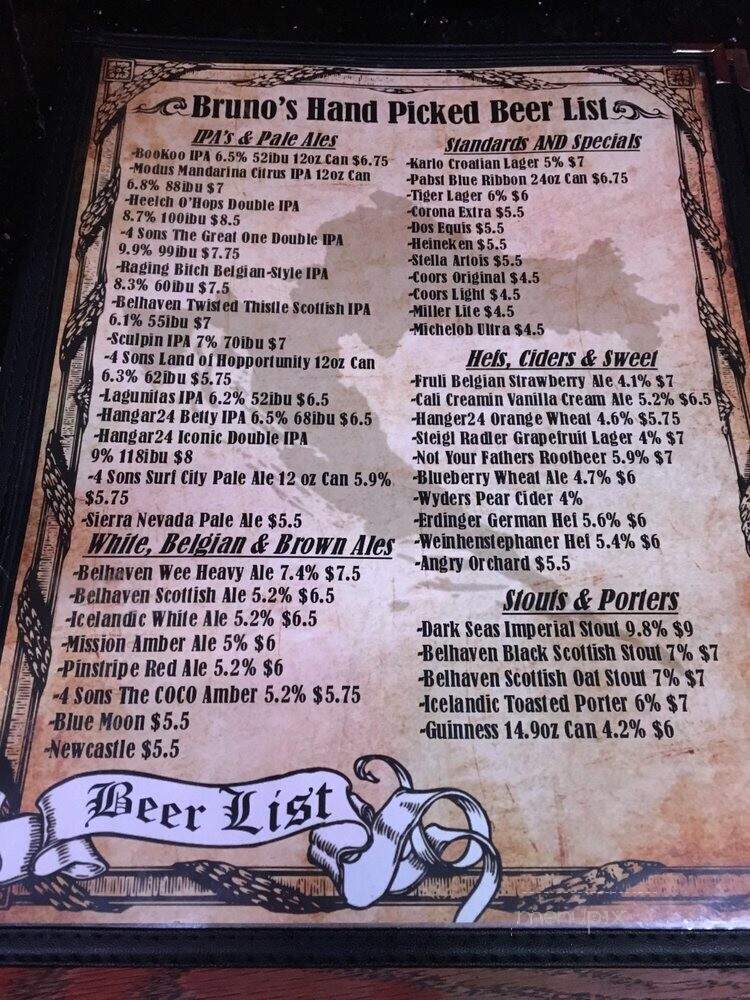 Johnny's Secret Pizzeria - Huntington Beach, CA menu_pic