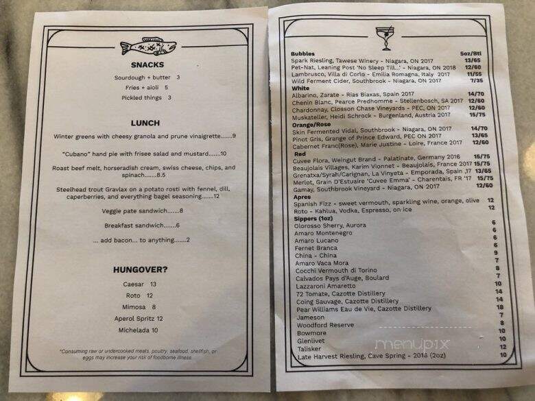 Corner Peach - Ottawa, ON menu_pic