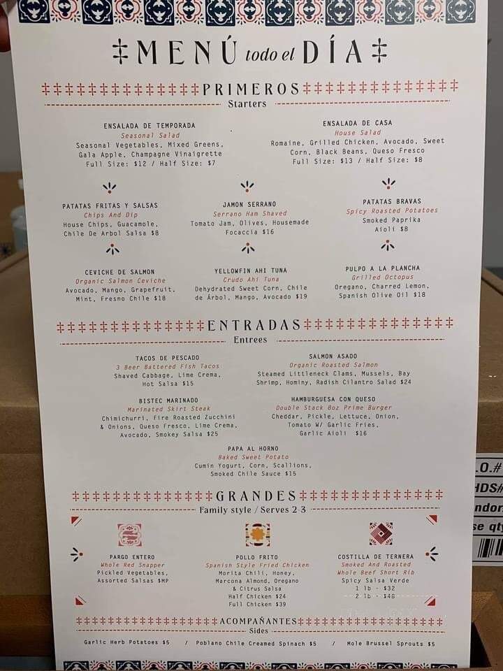 Lirica - Chicago, IL menu_pic