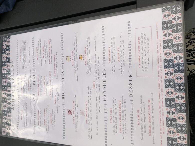 Lirica - Chicago, IL menu_pic