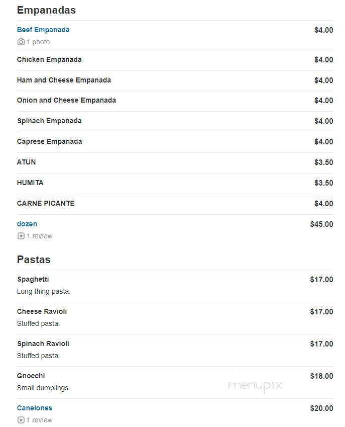 The Pampa Grill - Boca Raton, FL menu_pic