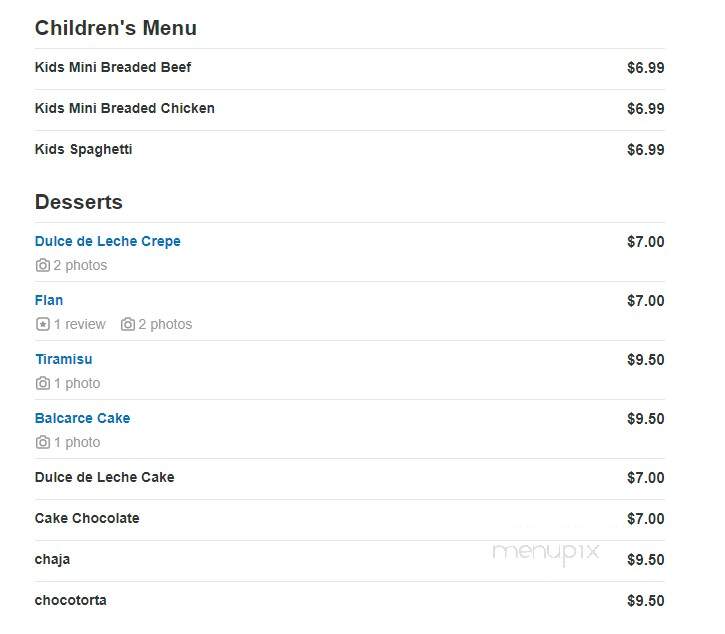 The Pampa Grill - Boca Raton, FL menu_pic