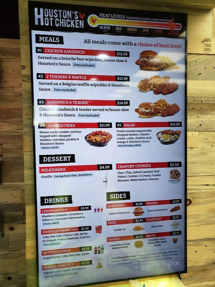 Houston's Hot Chicken - Henderson, NV menu_pic