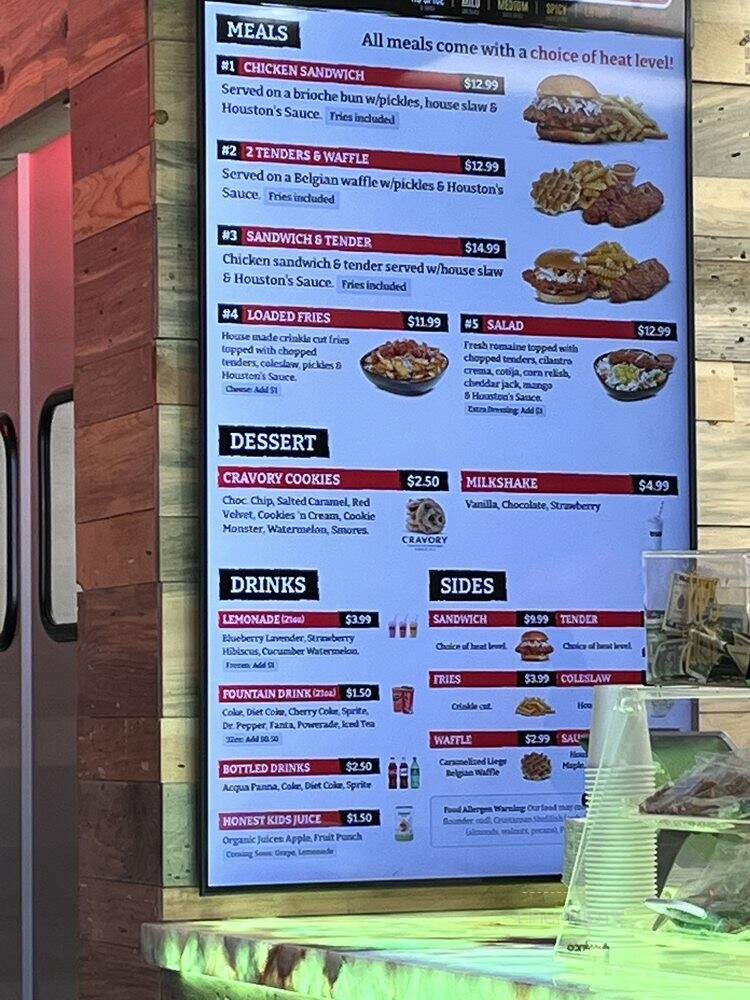 Houston's Hot Chicken - Henderson, NV menu_pic