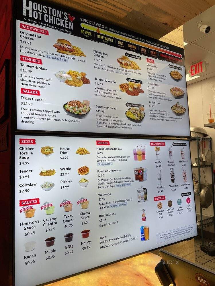 Houston's Hot Chicken - Henderson, NV menu_pic
