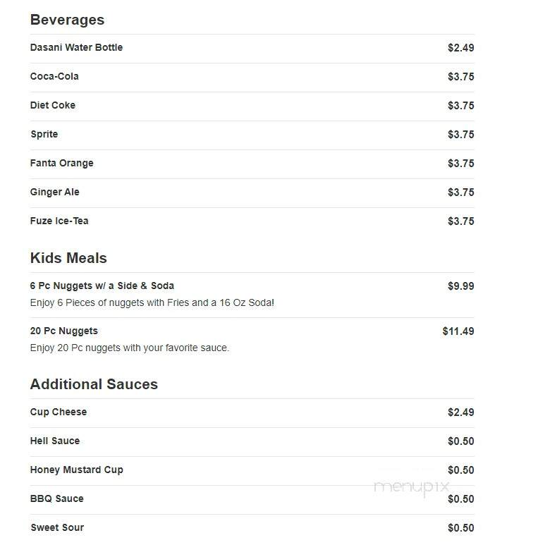 Texas Chicken & Burgers - Levittown, PA menu_pic