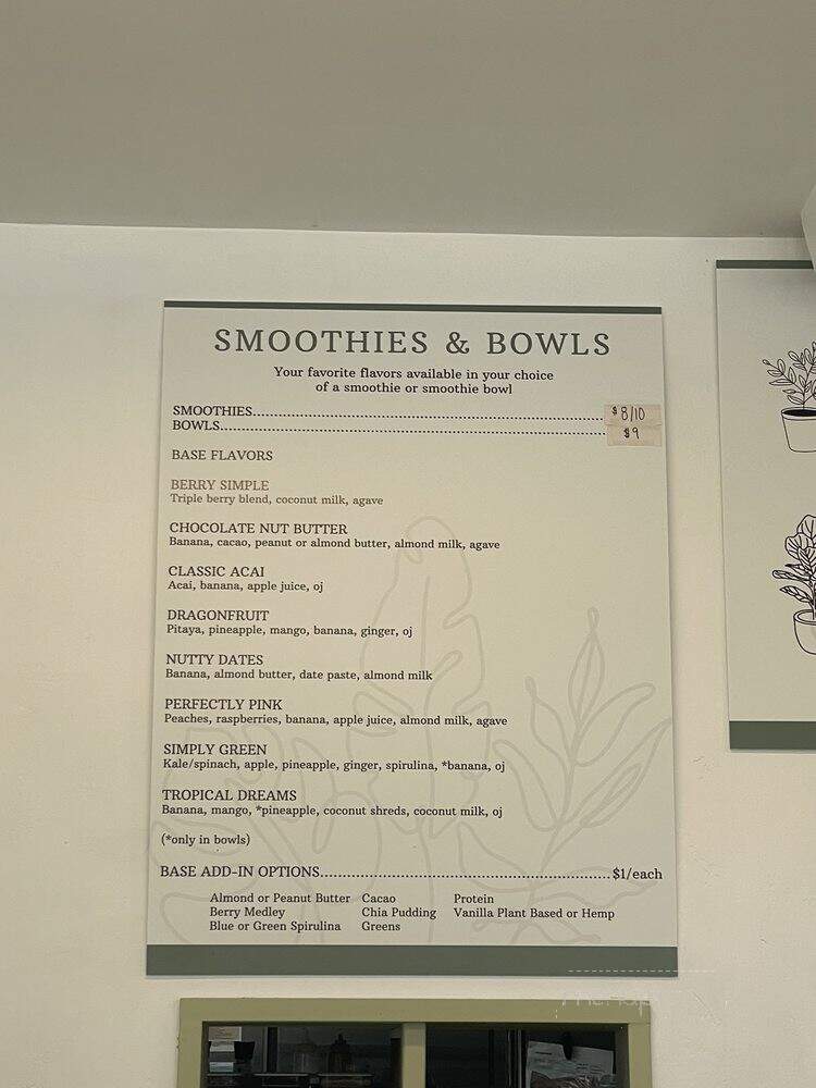 Bloom - A Plant Inspired Eatery - Logan, UT menu_pic