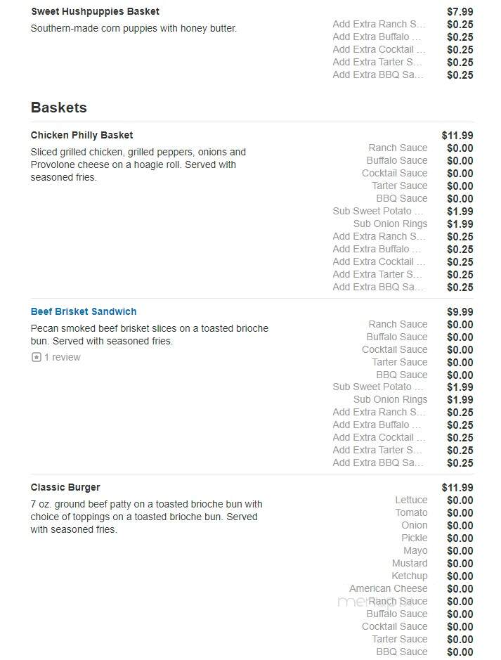 Piggybacks BBQ & Catfish - Lake City, SC menu_pic