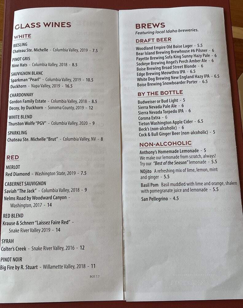 Anthony's Boise - Boise, ID menu_pic