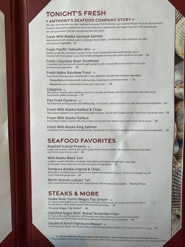 Anthony's Boise - Boise, ID menu_pic