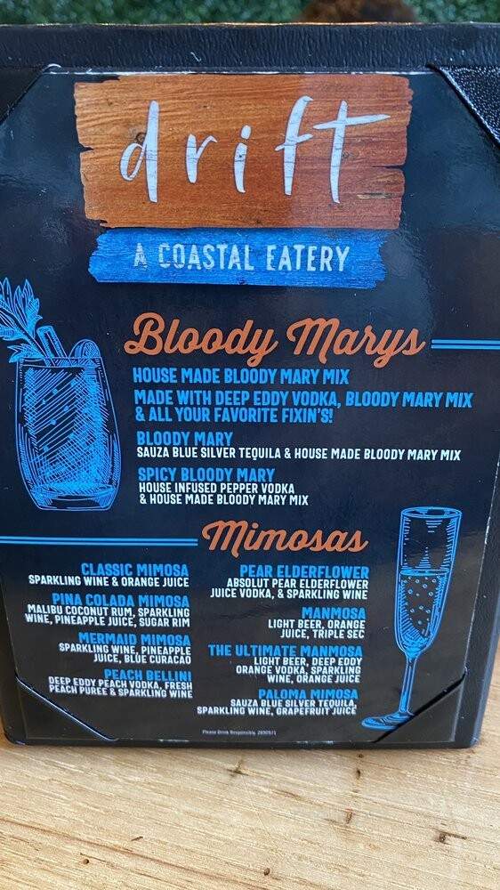 Drift - Myrtle Beach, SC menu_pic