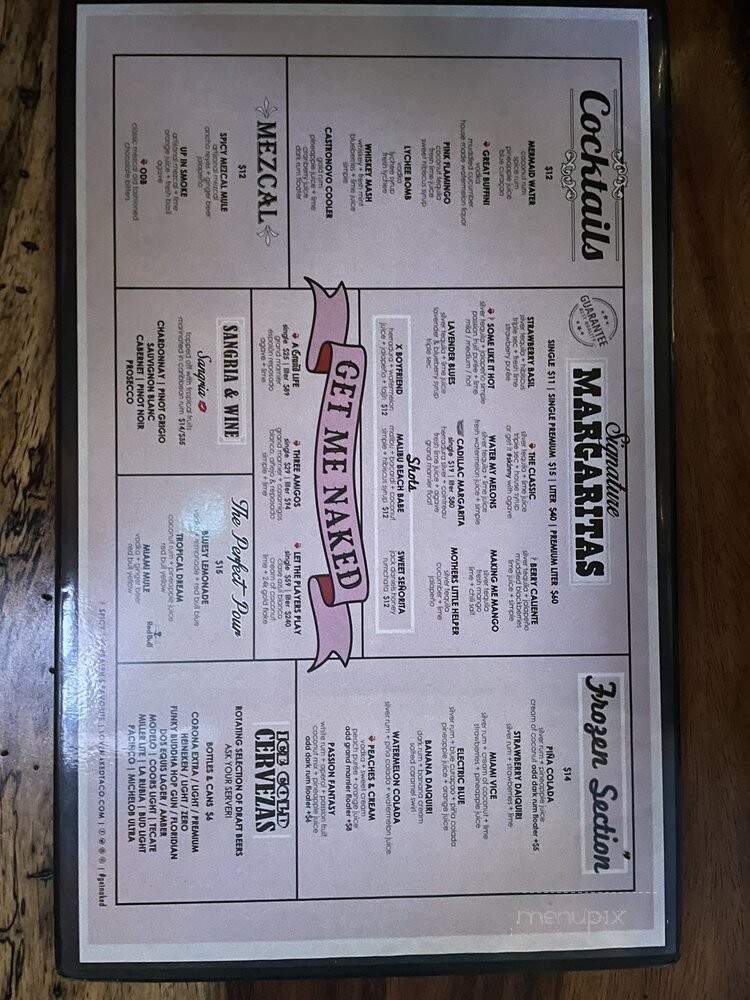 Naked Taco - Boca Raton, FL menu_pic
