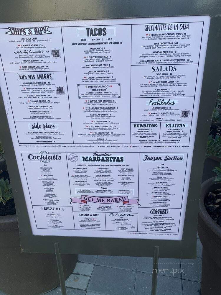 Naked Taco - Boca Raton, FL menu_pic