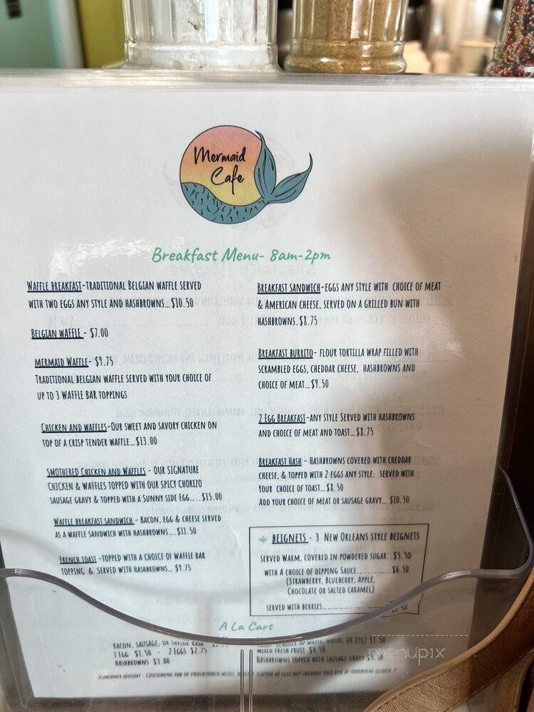 The Mermaid Cafe - New Smyrna Beach, FL menu_pic