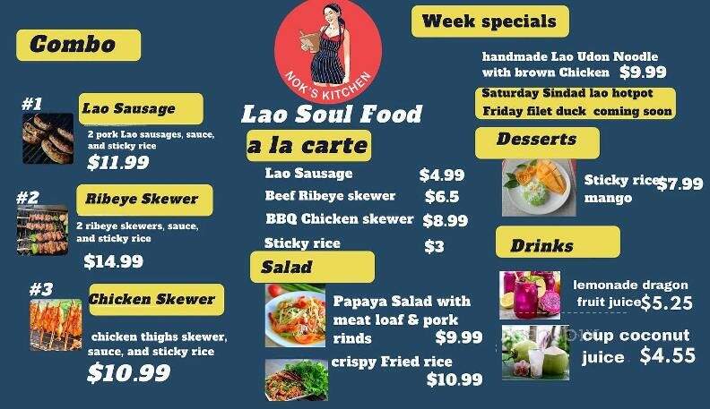 Nok's Kitchen - Westminster, CA menu_pic