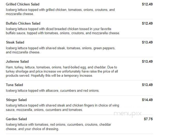 Cusimanos Pizzeria - Lockport, NY menu_pic