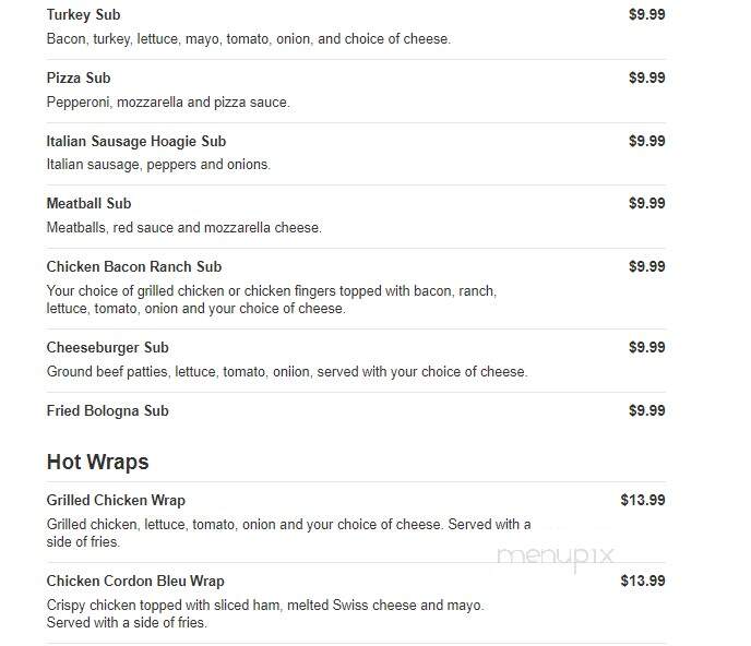 Cusimanos Pizzeria - Lockport, NY menu_pic