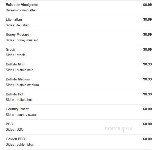 Cusimanos Pizzeria - Lockport, NY menu_pic