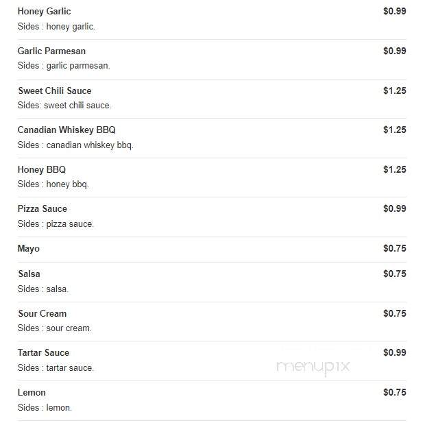 Cusimanos Pizzeria - Lockport, NY menu_pic