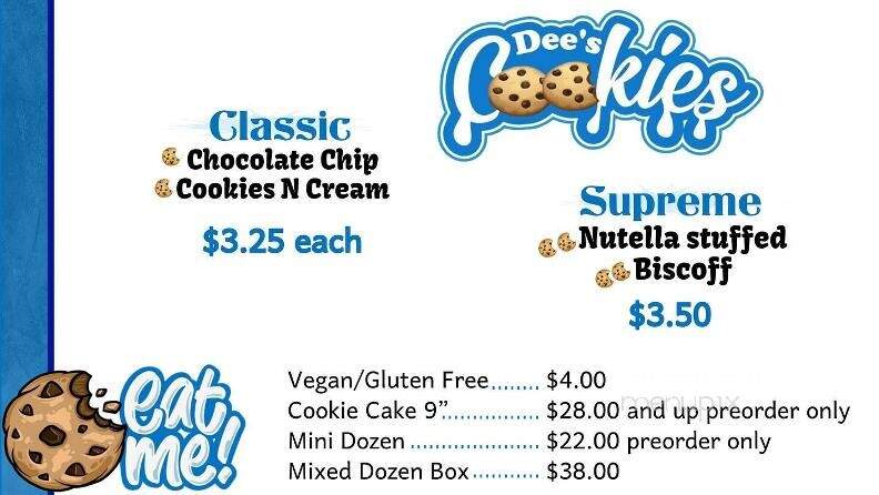 Dee's Cookies - Union, NJ menu_pic