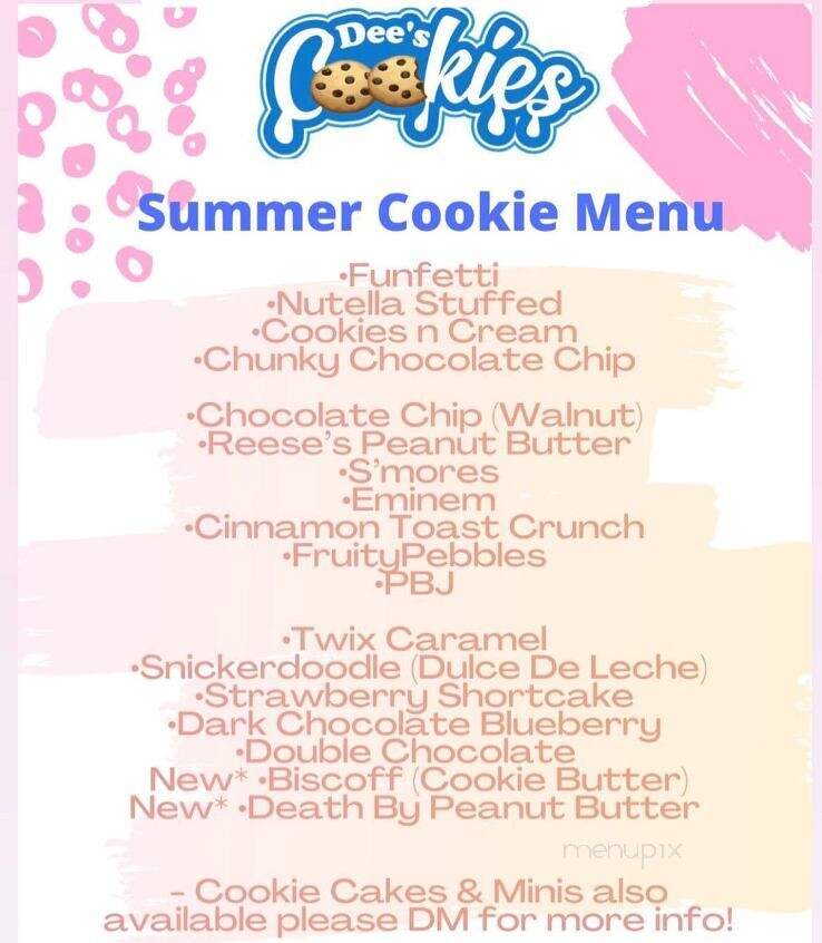 Dee's Cookies - Union, NJ menu_pic