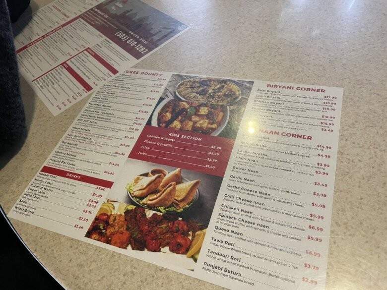 Sultan the Flaming Tandoor - Sherwood, OR menu_pic