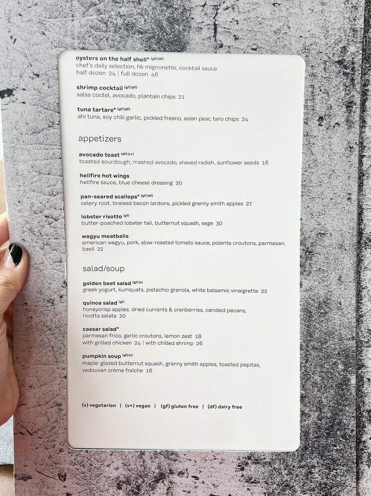 Gordon Ramsay Hell's Kitchen - Washington, DC menu_pic