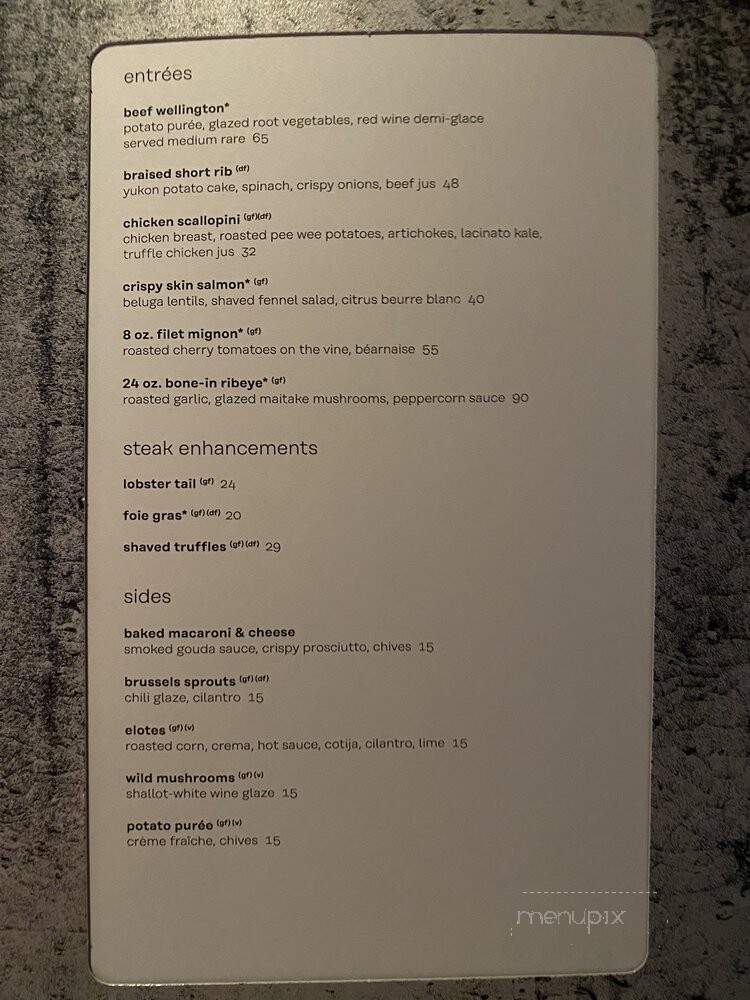 Gordon Ramsay Hell's Kitchen - Washington, DC menu_pic