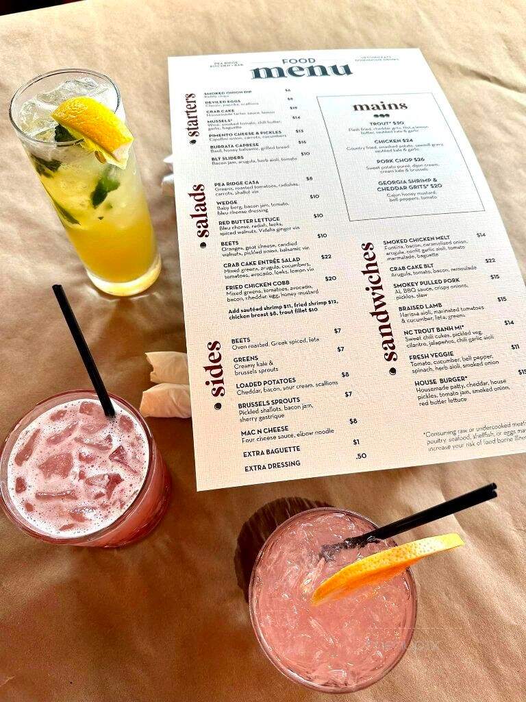 Pea Ridge Kitchen and Bar - Decatur, GA menu_pic