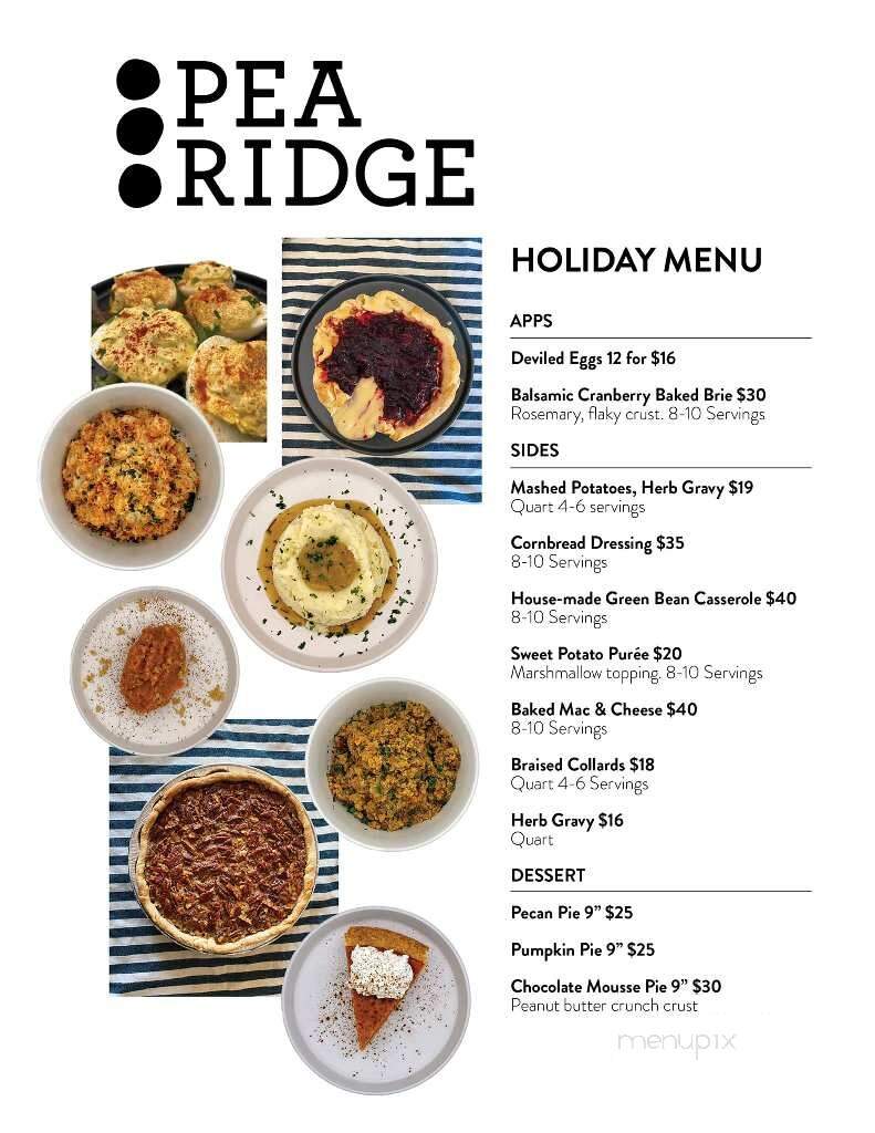 Pea Ridge Kitchen and Bar - Decatur, GA menu_pic
